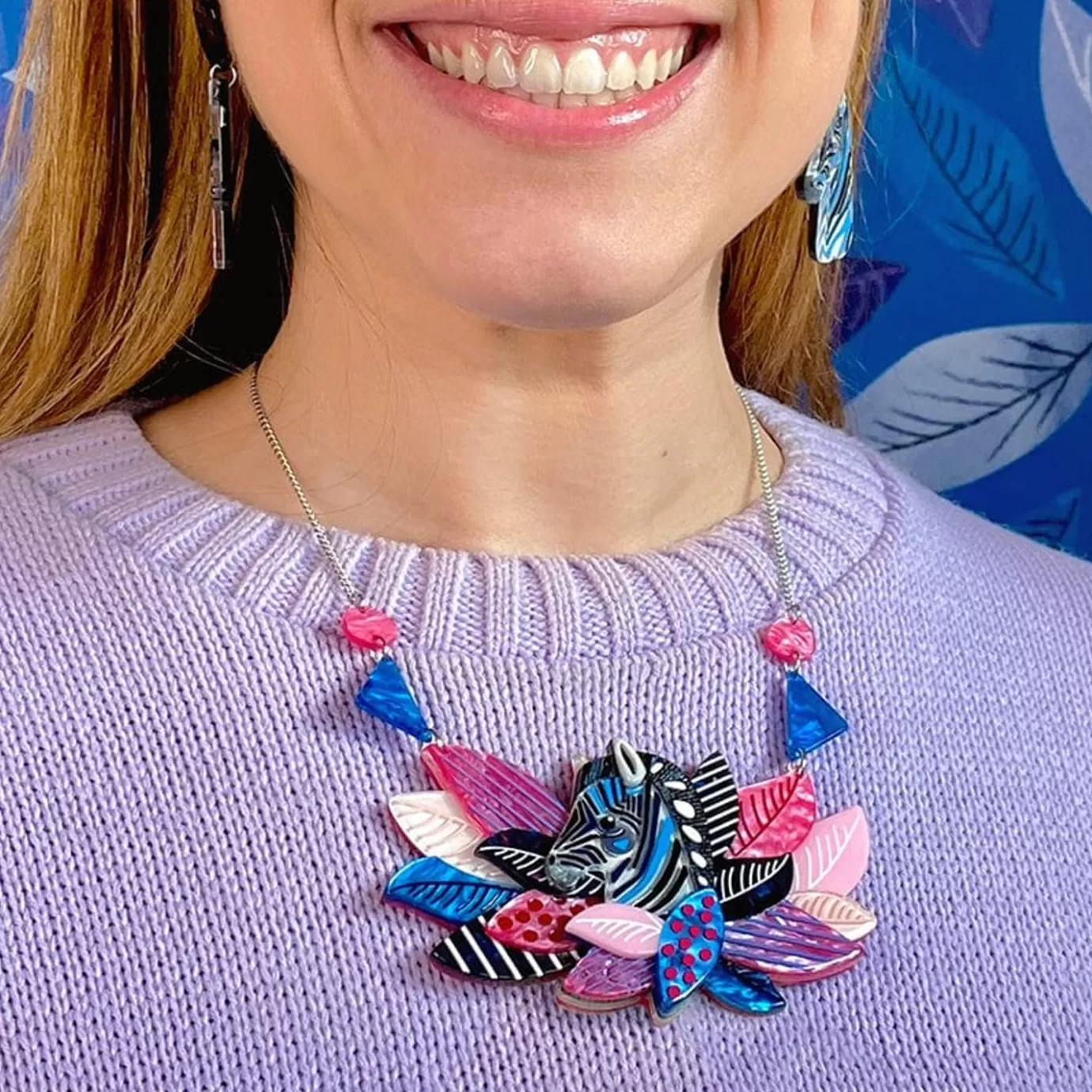 Erstwilder The Zealous Zebra Necklace* Necklaces