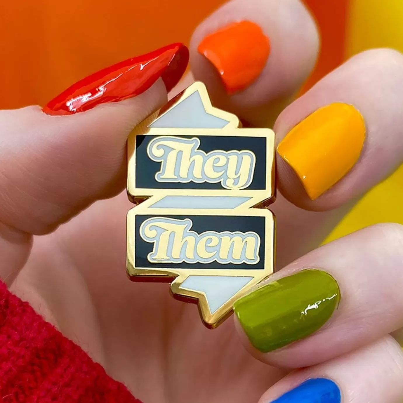 Erstwilder They/Them Pronoun Enamel Pin* Enamel Pins