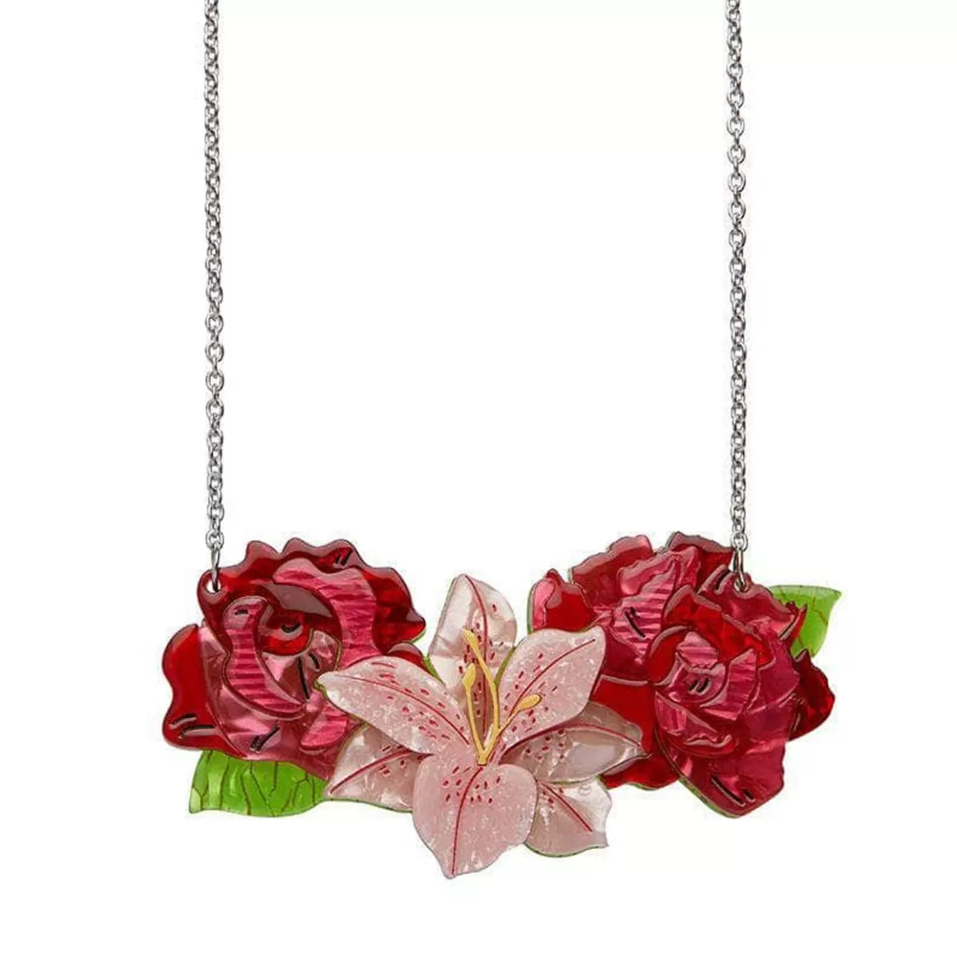 Erstwilder Tickled Pink Flower Necklace (Small)* Necklaces