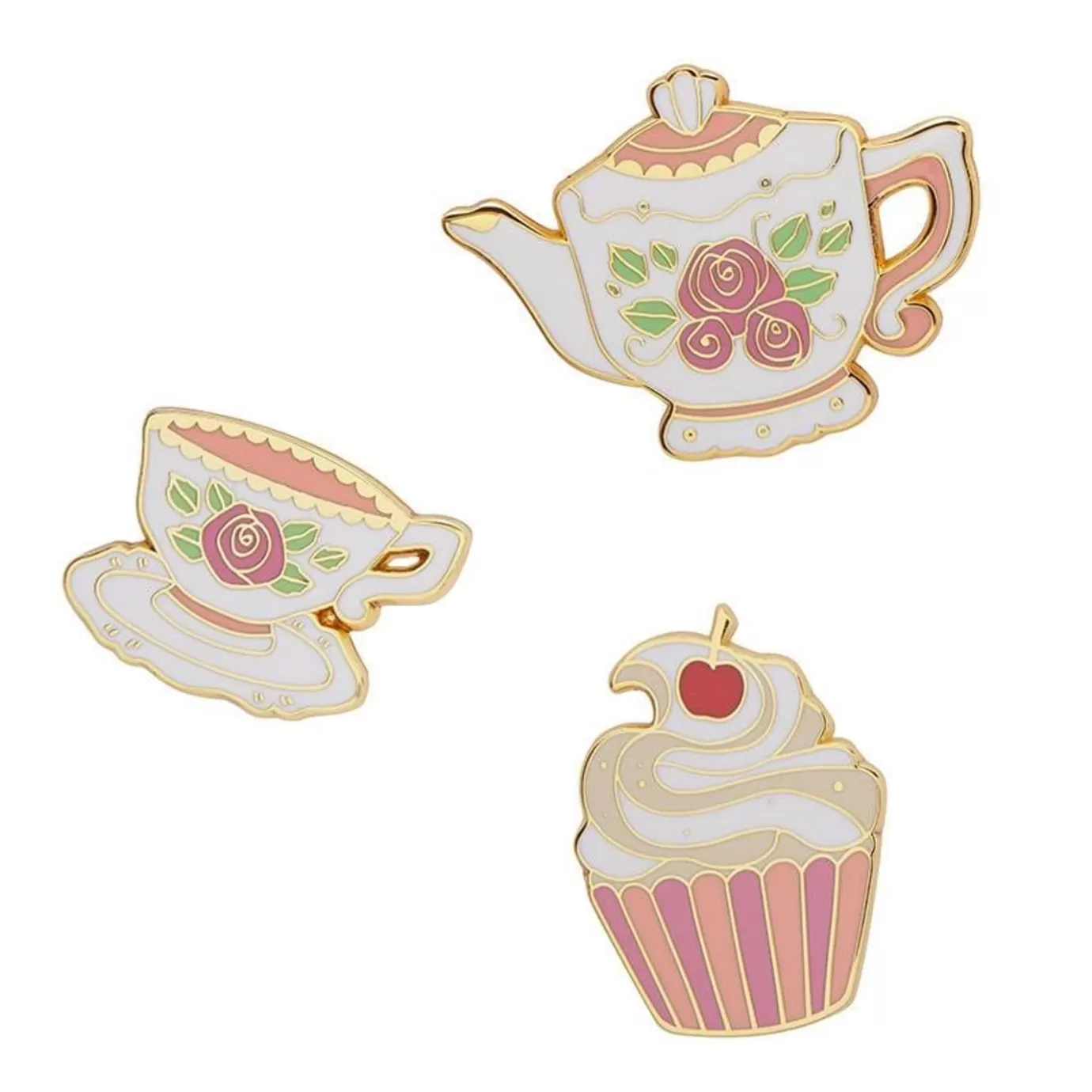 Erstwilder Time For Tea Enamel Pin Set* Enamel Pins