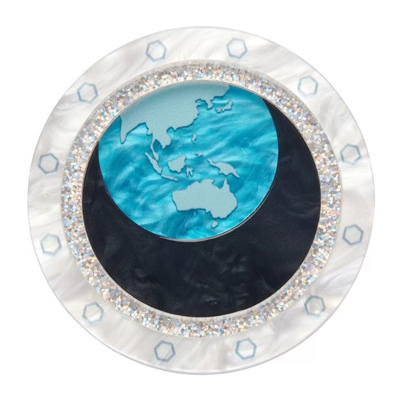 Erstwilder Tiny Blue Dot Brooch* Brooches