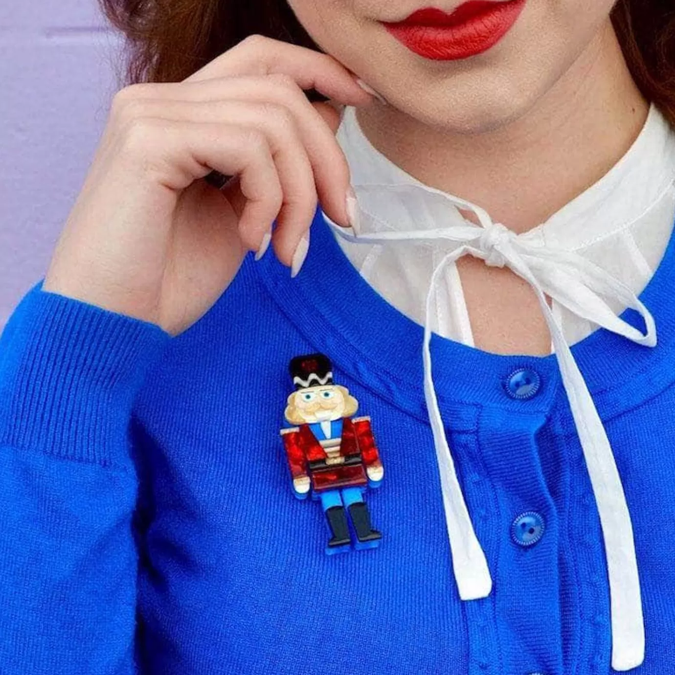 Erstwilder Tiny Tin Soldier Brooch* Brooches