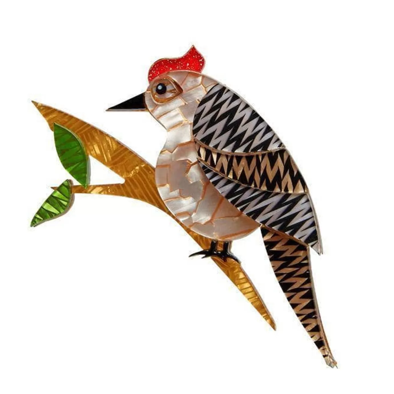 Erstwilder Tori Tree Drummer Bird Brooch* Brooches