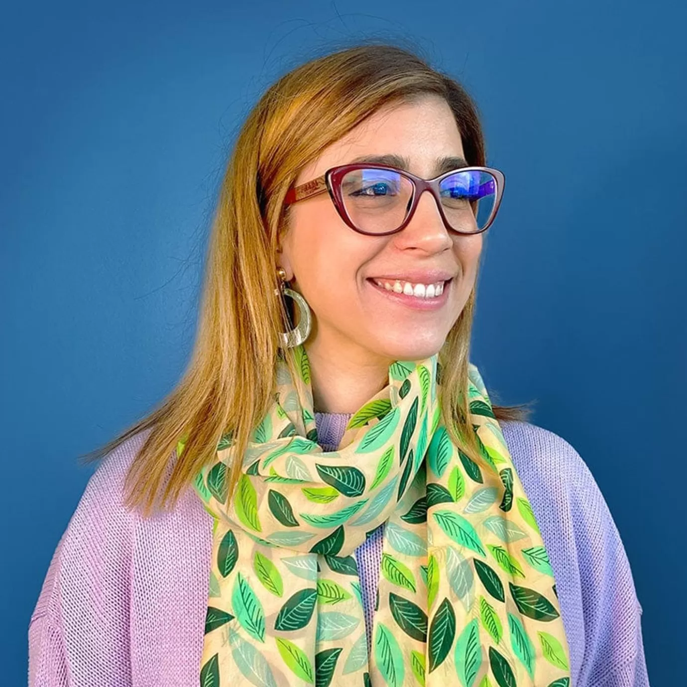 Erstwilder Tranquil Leaves Large Neck Scarf* Scarves