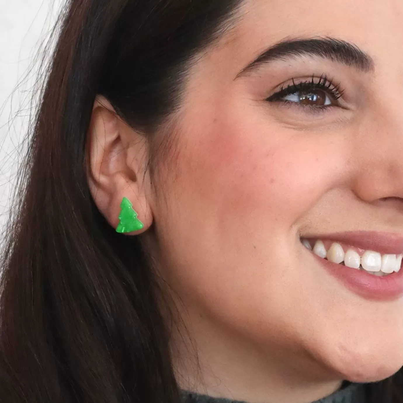 Erstwilder Tree Ripple Stud Earrings - Green* Essential Earrings