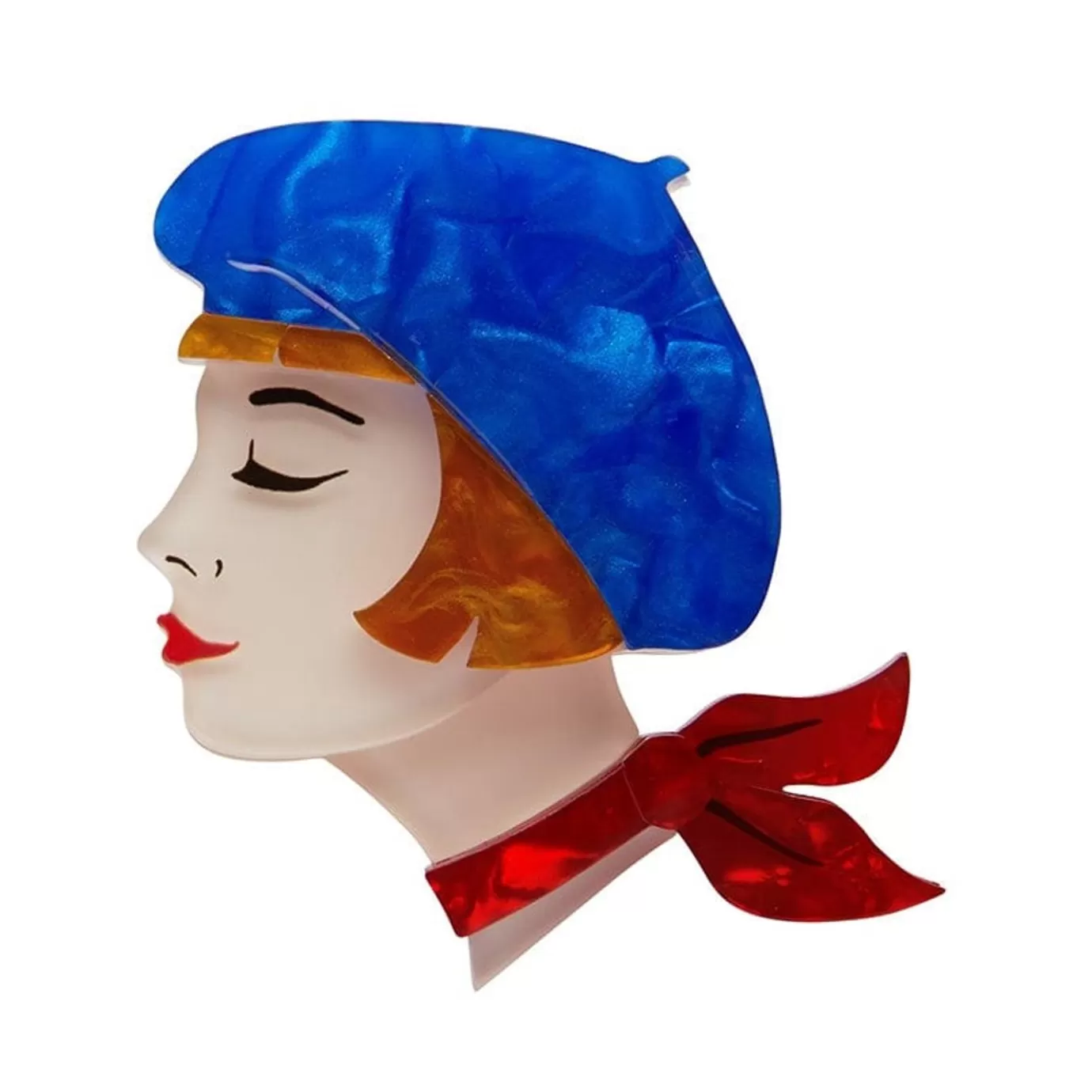 Erstwilder Tres Chic Brooch - Blue* Brooches