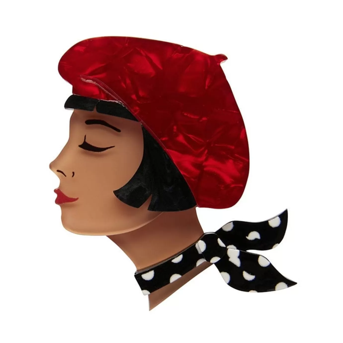 Erstwilder Tres Chic Brooch - Red* Brooches