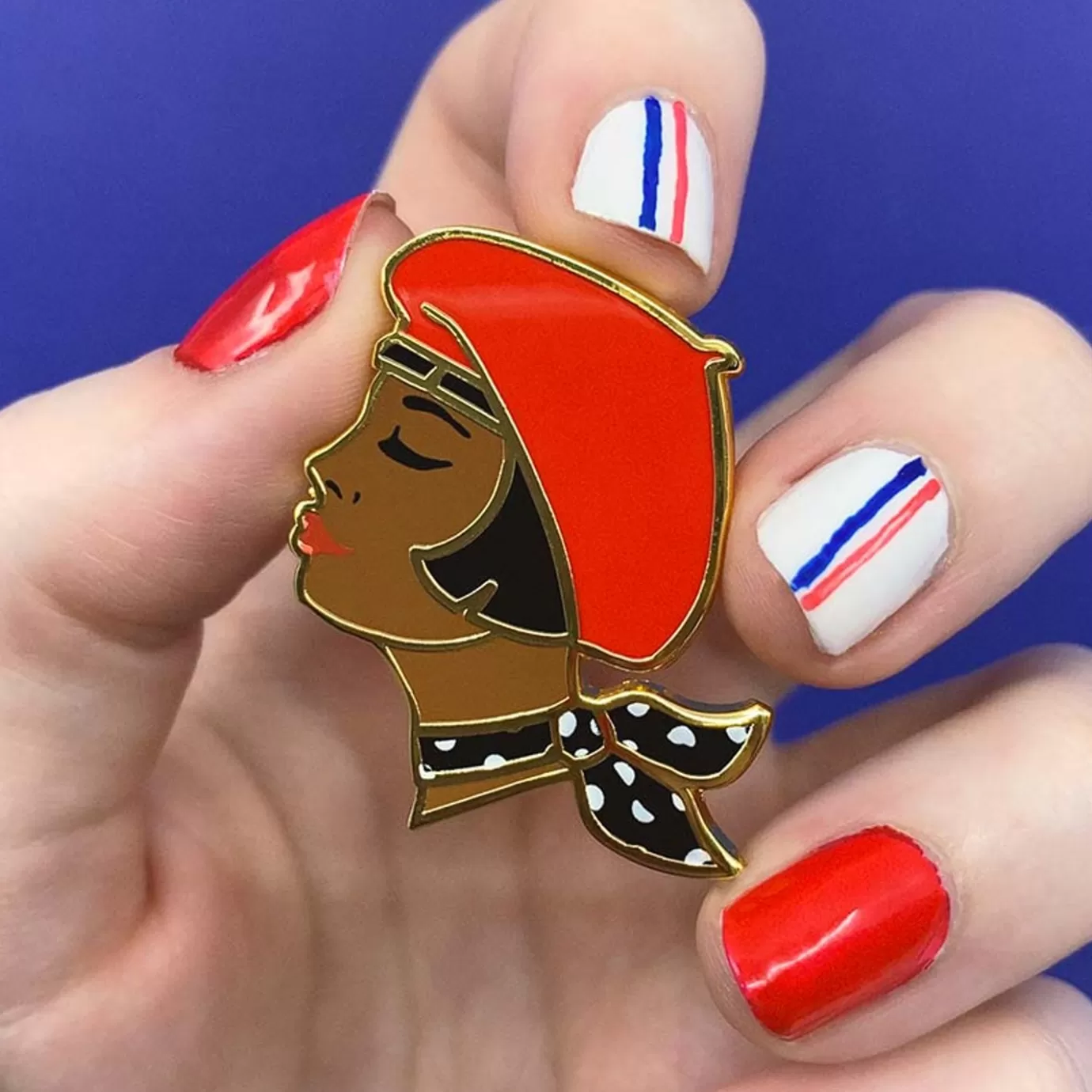 Erstwilder Tres Chic Enamel Pin - Red* Enamel Pins