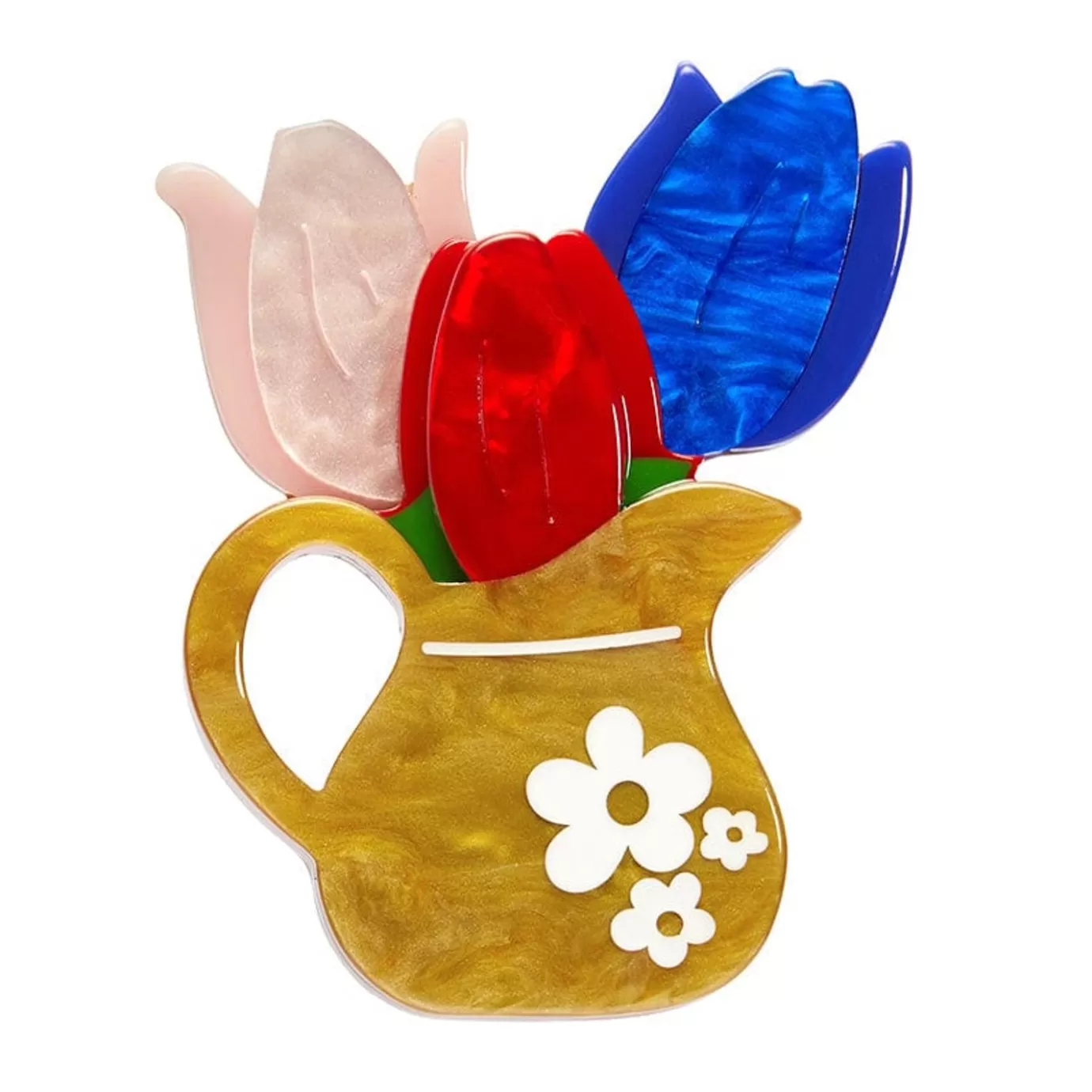 Erstwilder Trio Of Tulips Brooch* Brooches