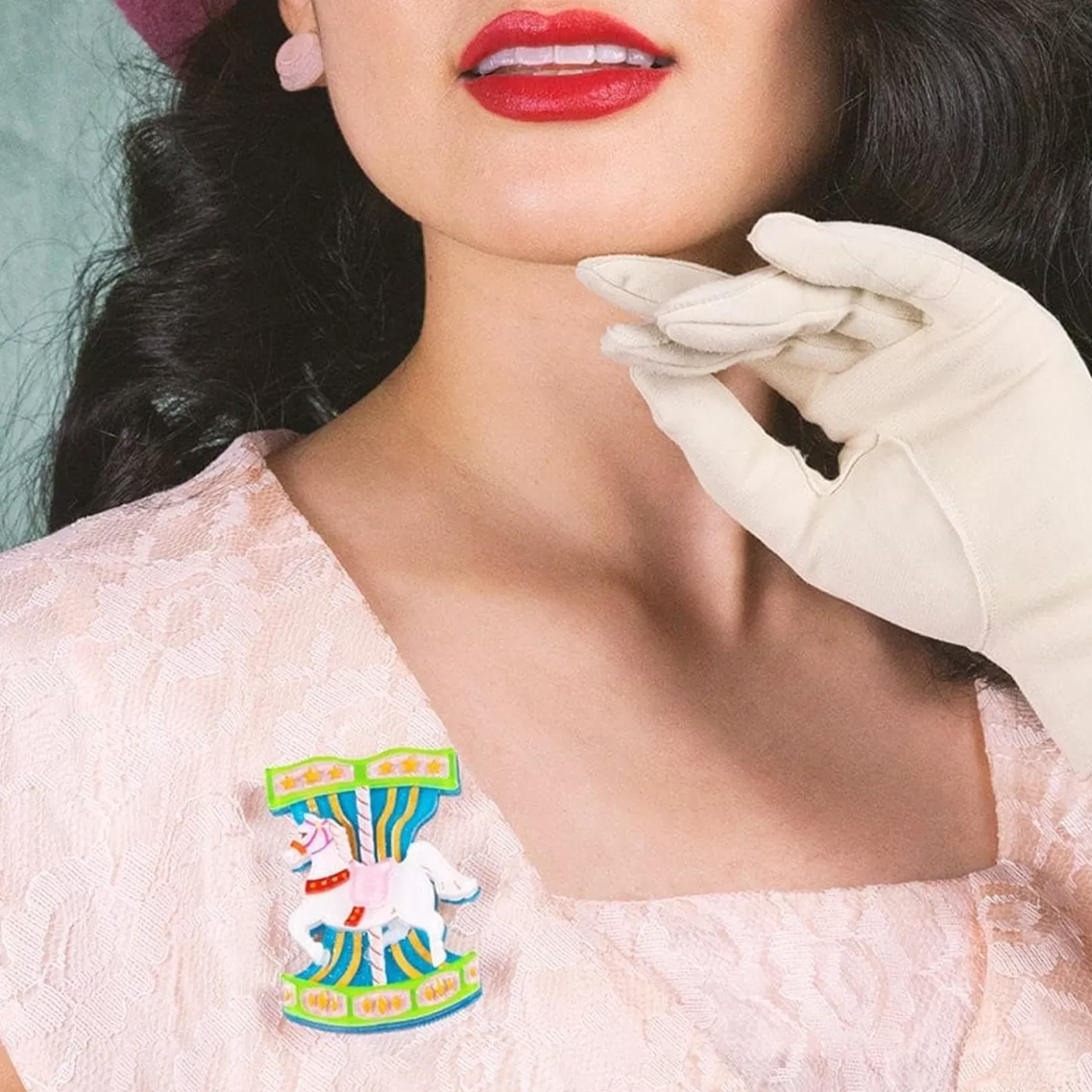 Erstwilder Trocadero Carousel Brooch* Brooches