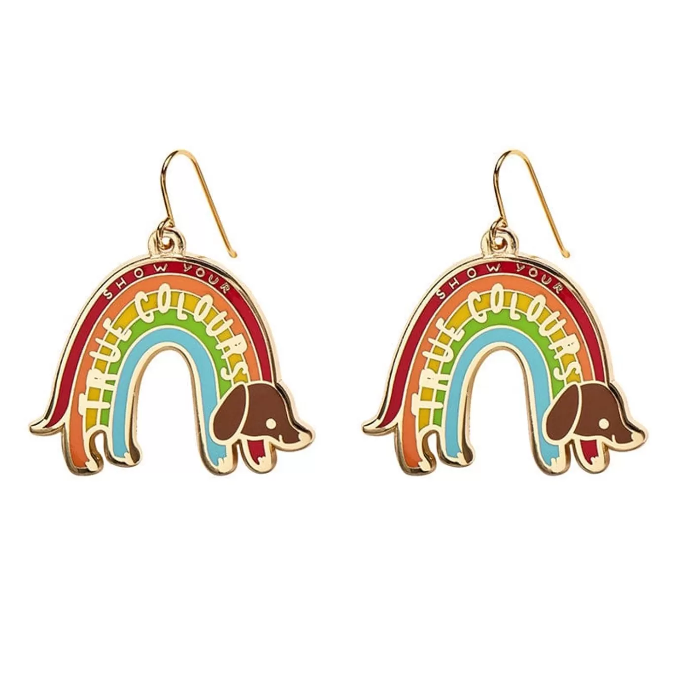 Erstwilder True Colours Enamel Drop Earrings* Enamel Earrings