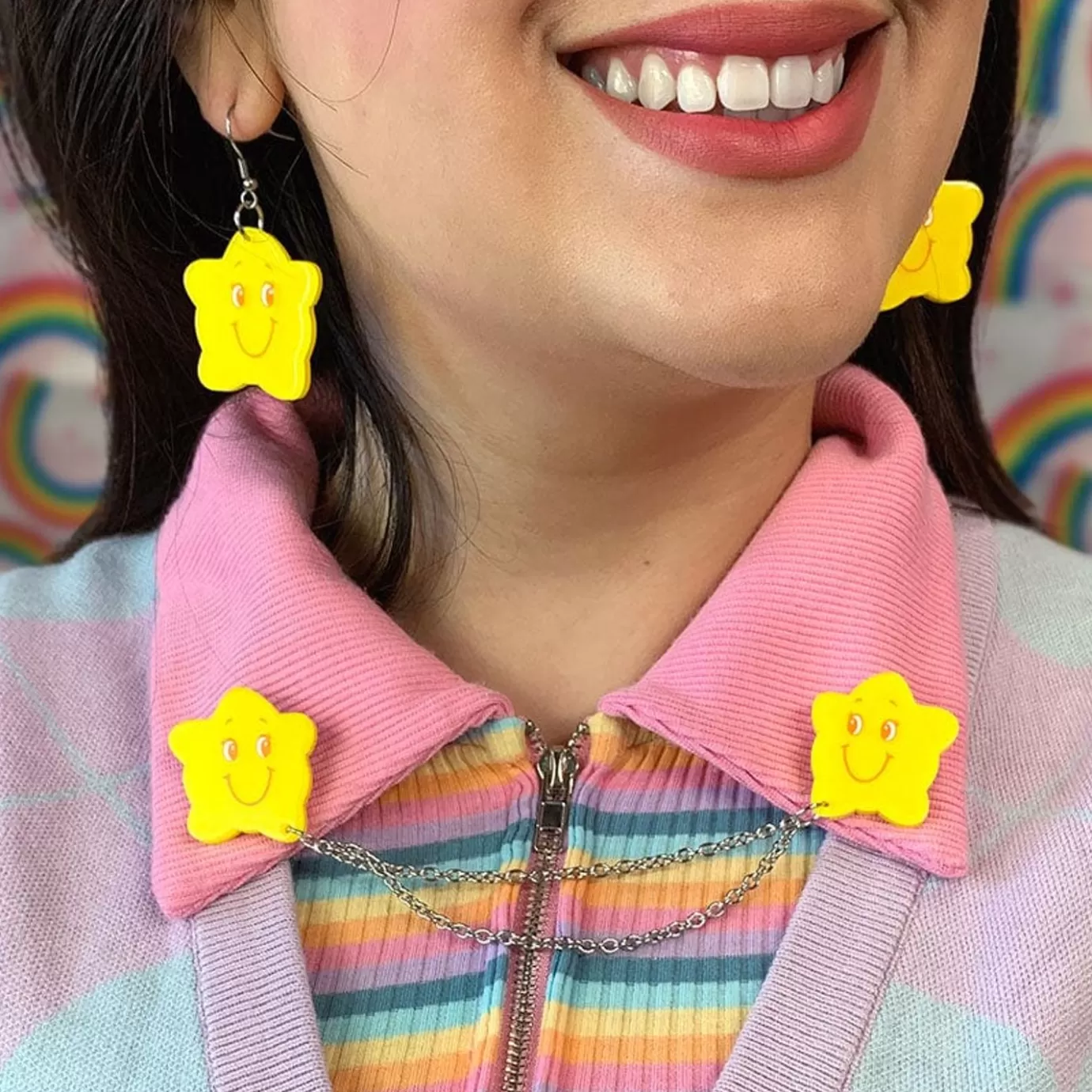 Erstwilder Twinkers Double Brooch* Brooches