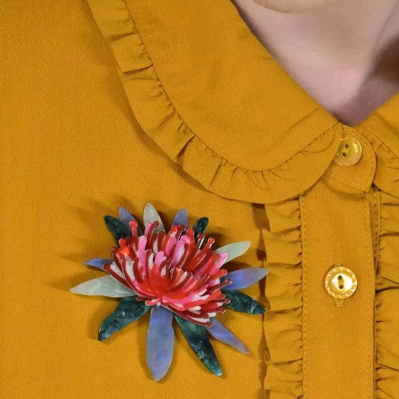Erstwilder Waratah Warmth Brooch* Brooches