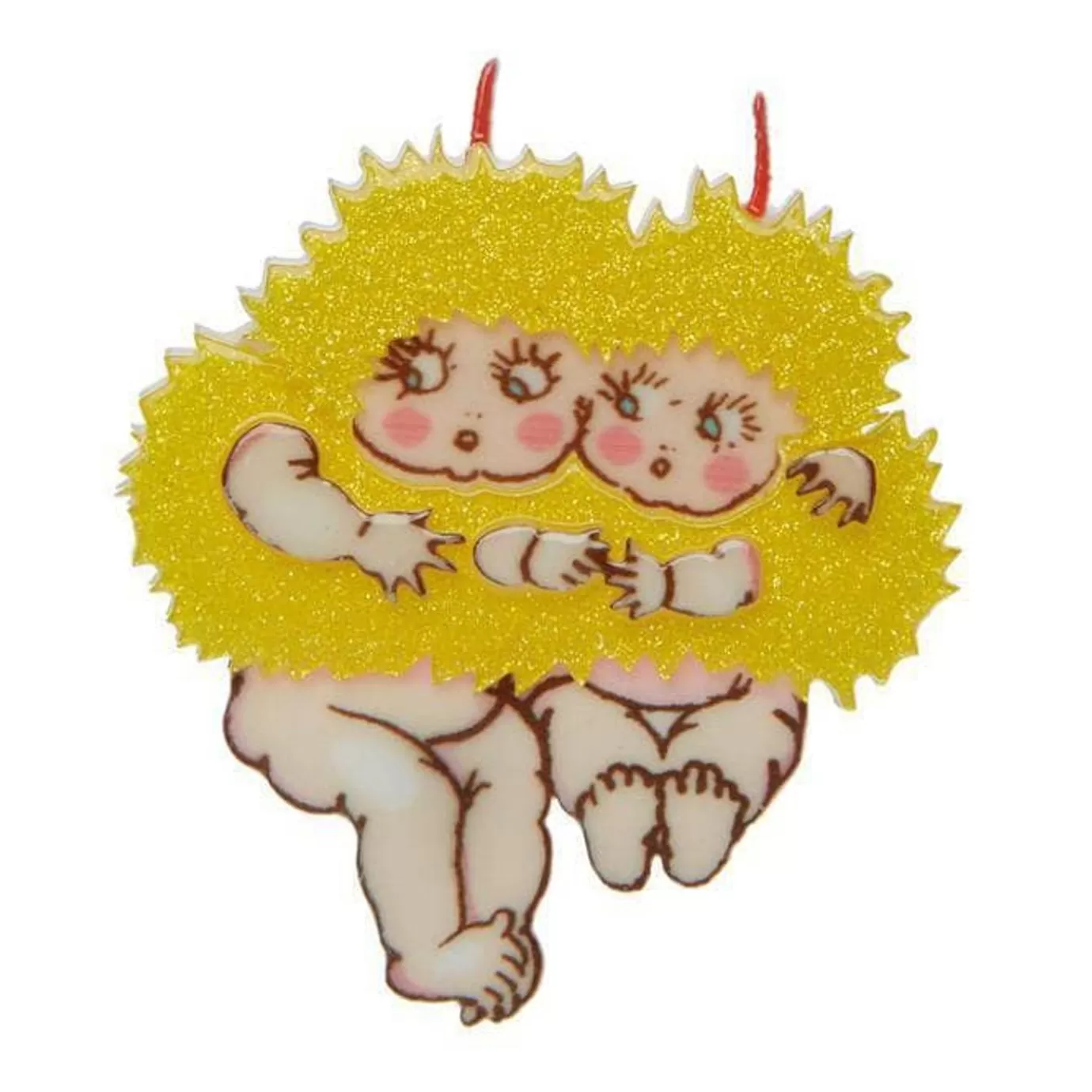 Erstwilder Wattle Babies Brooch* Brooches