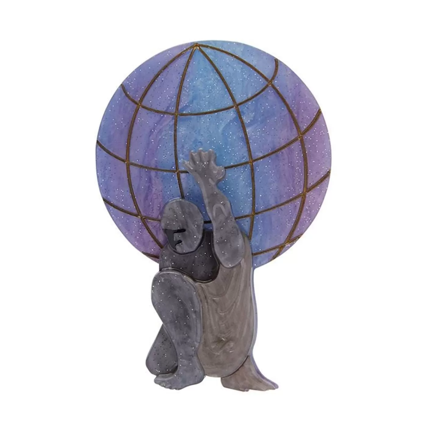 Erstwilder Weight Of The World Brooch* Brooches