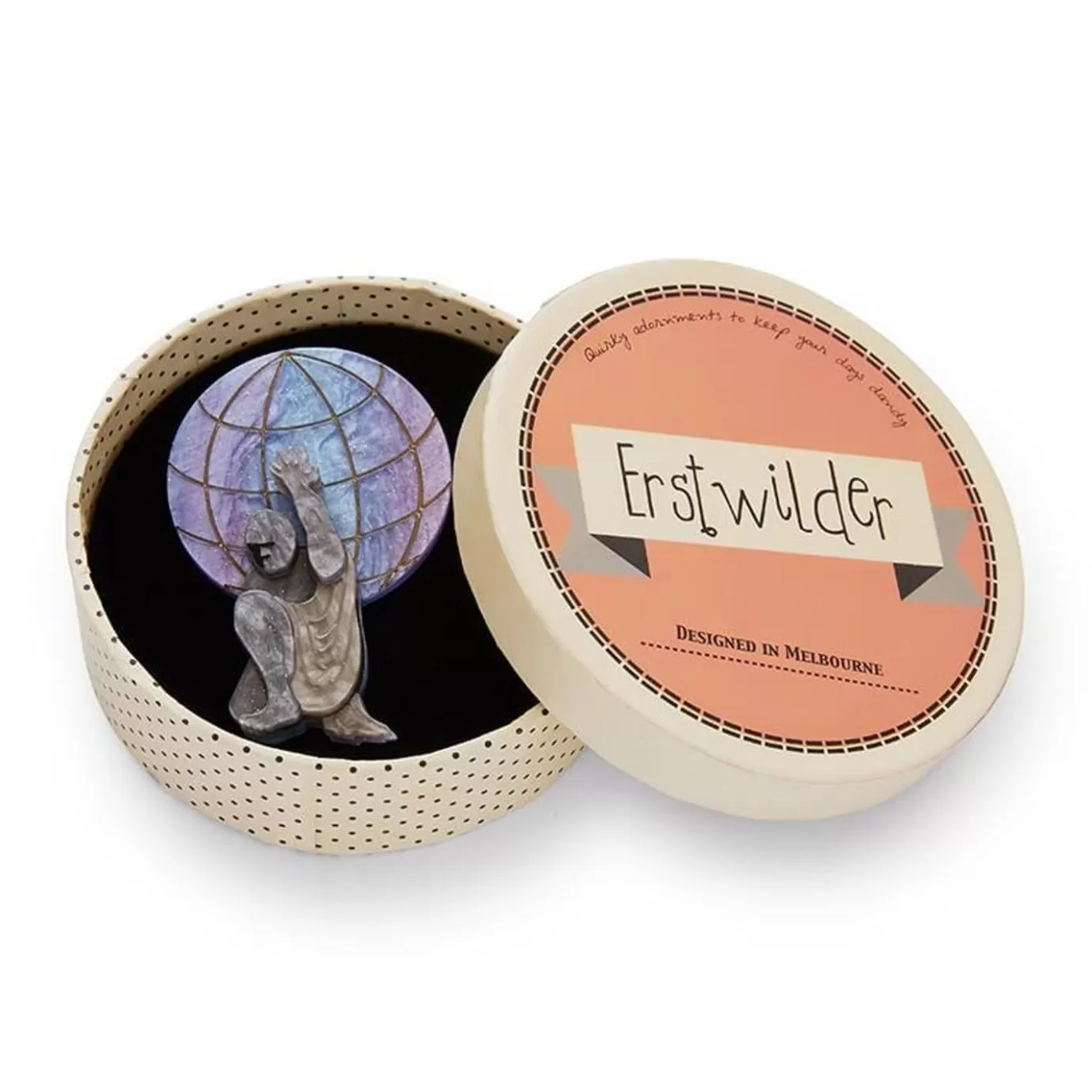 Erstwilder Weight Of The World Brooch* Brooches