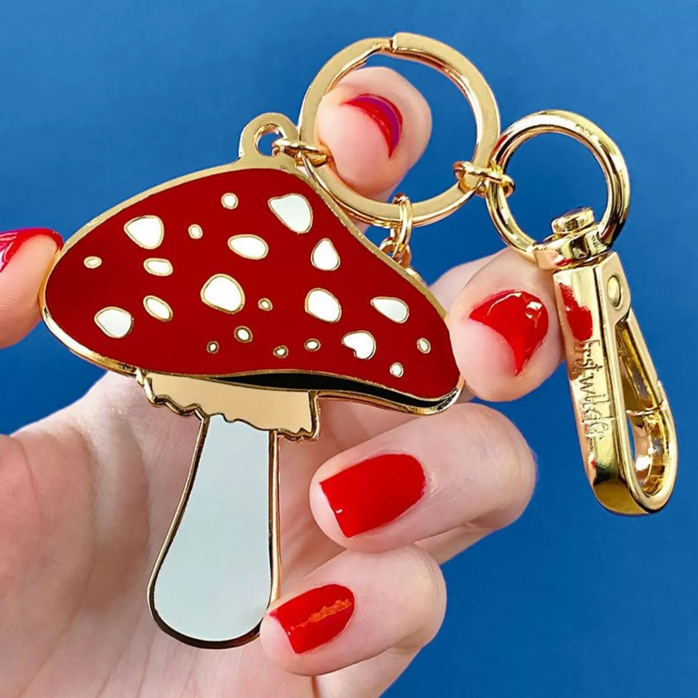 Erstwilder Well Spotted Brooch Key Ring* Enamel Key Rings