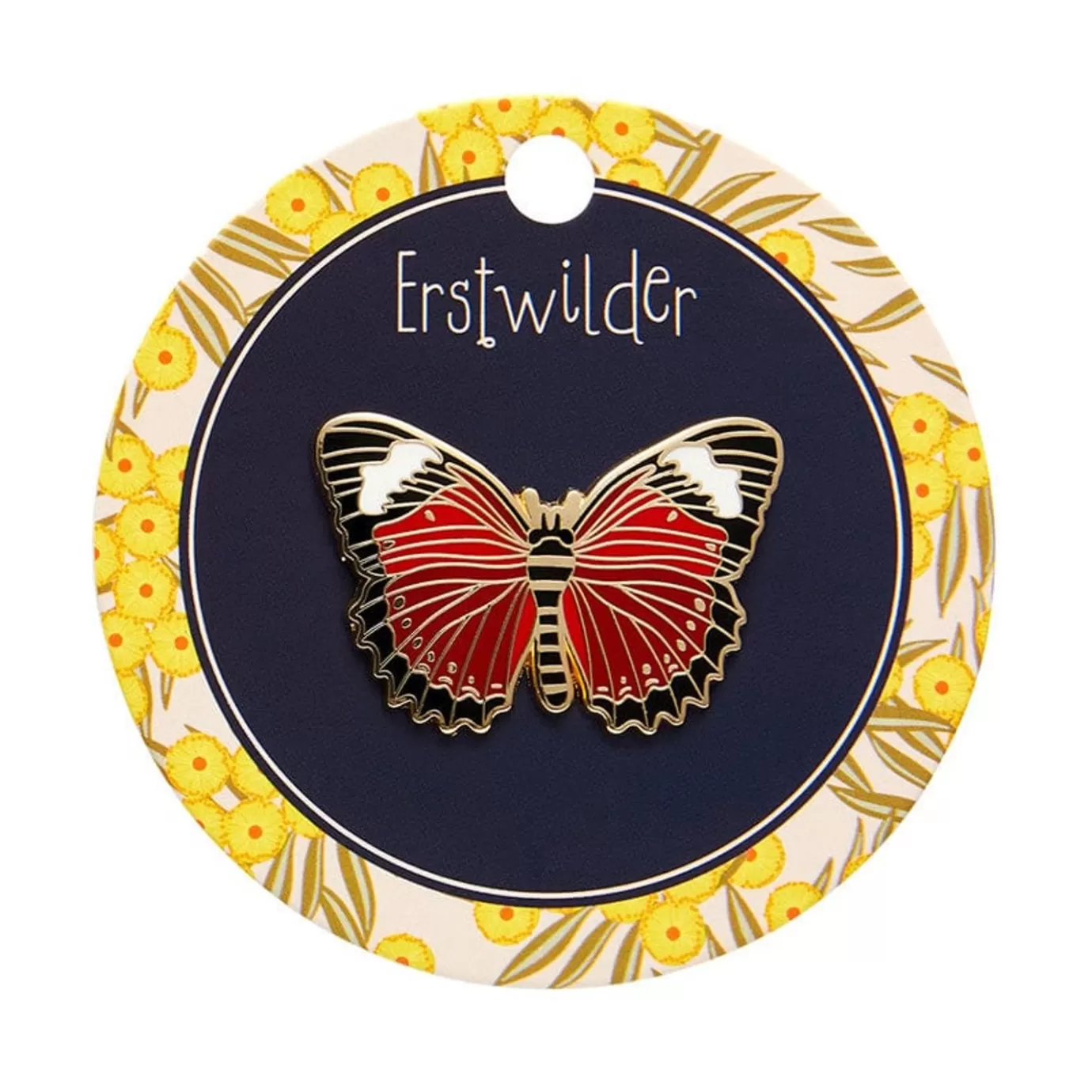 Erstwilder Wings Laced In Red Enamel Pin* Enamel Pins