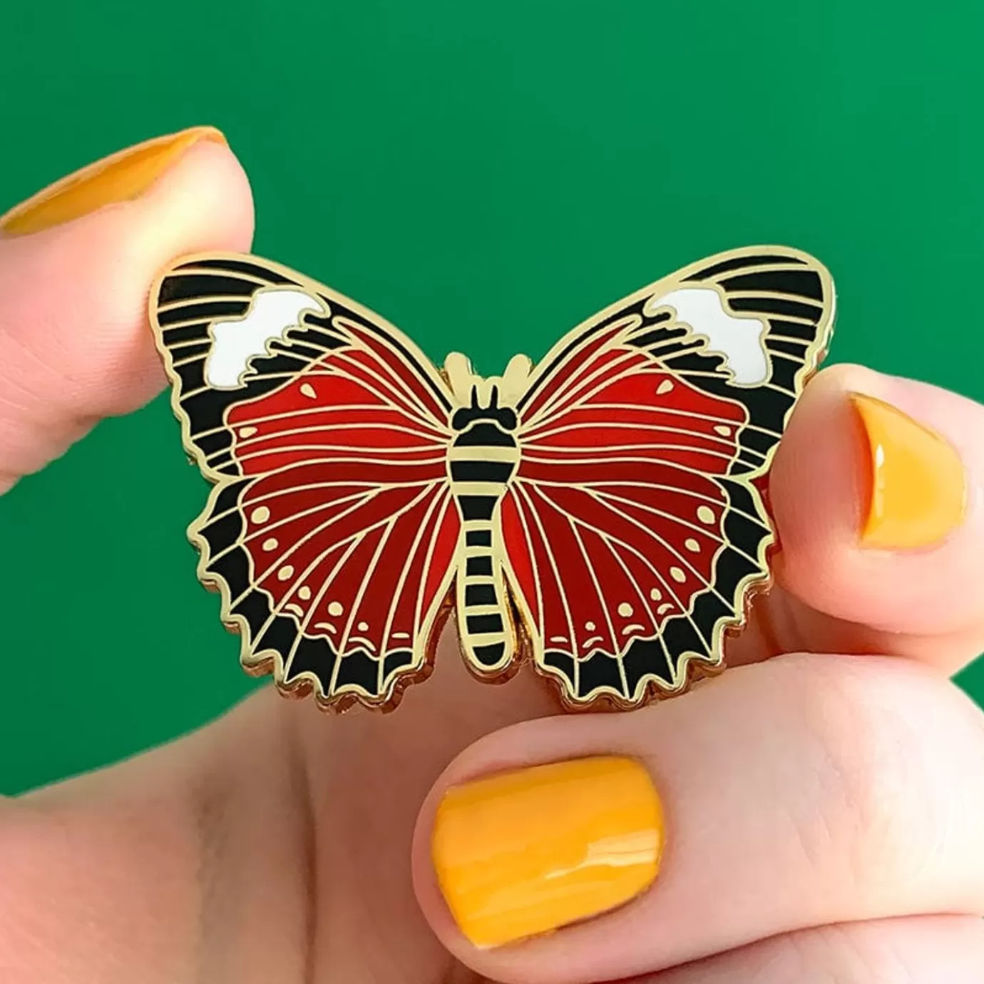Erstwilder Wings Laced In Red Enamel Pin* Enamel Pins