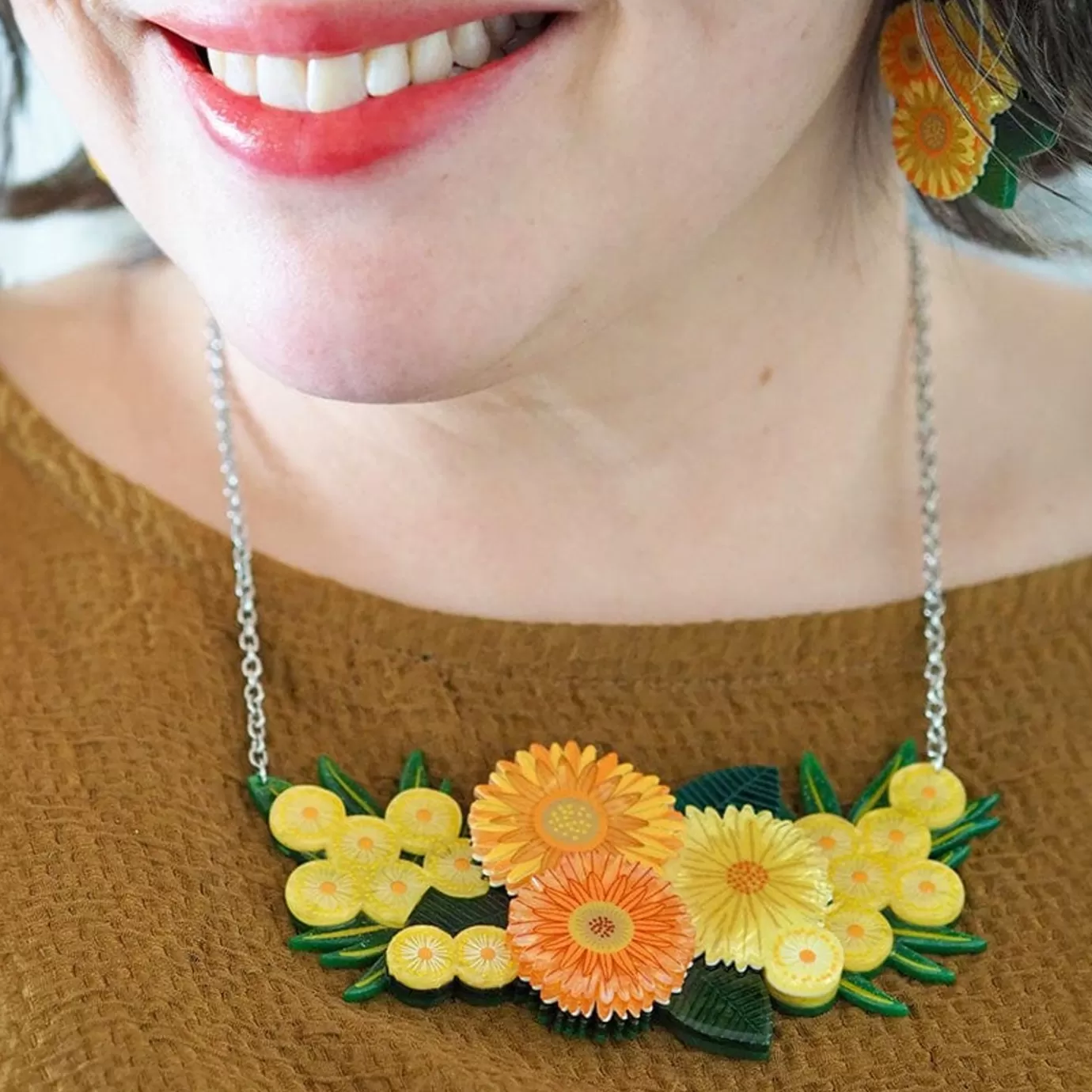 Erstwilder Yellow Efflorescence Necklace* Necklaces