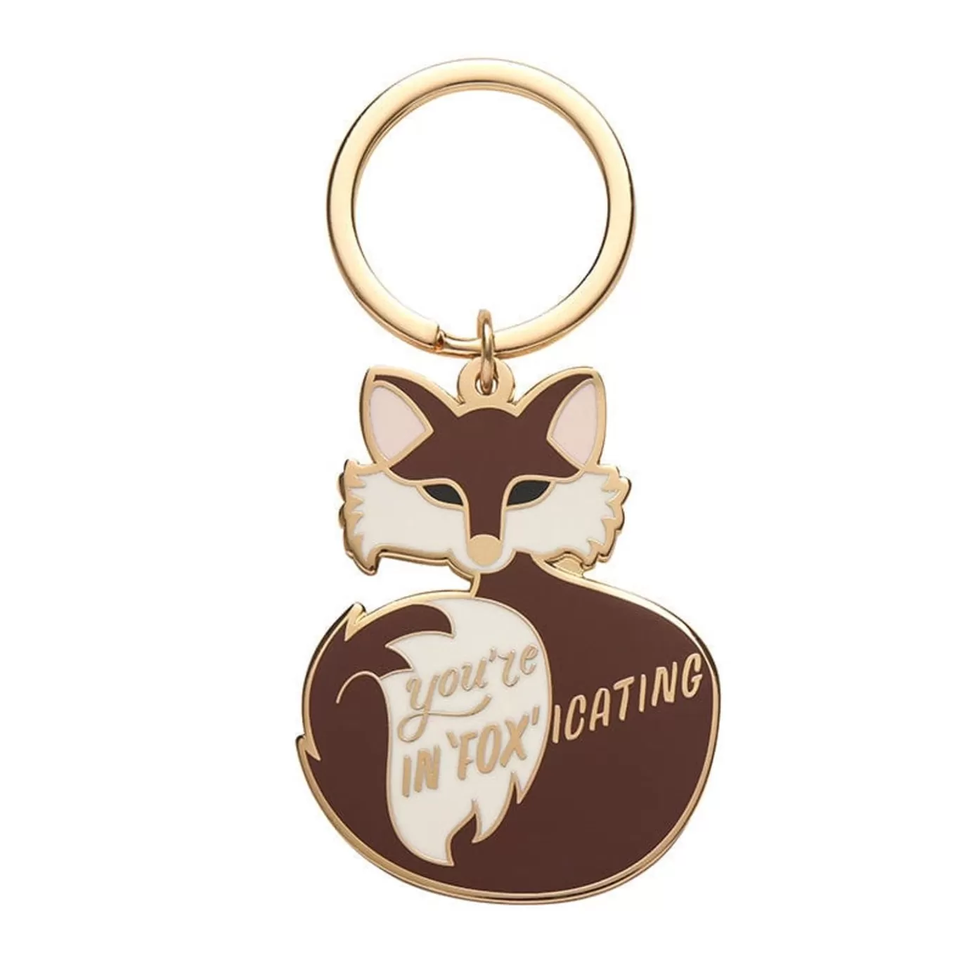 Erstwilder You'Re In"Fox"Icating Enamel Key Charm* Enamel Key Rings