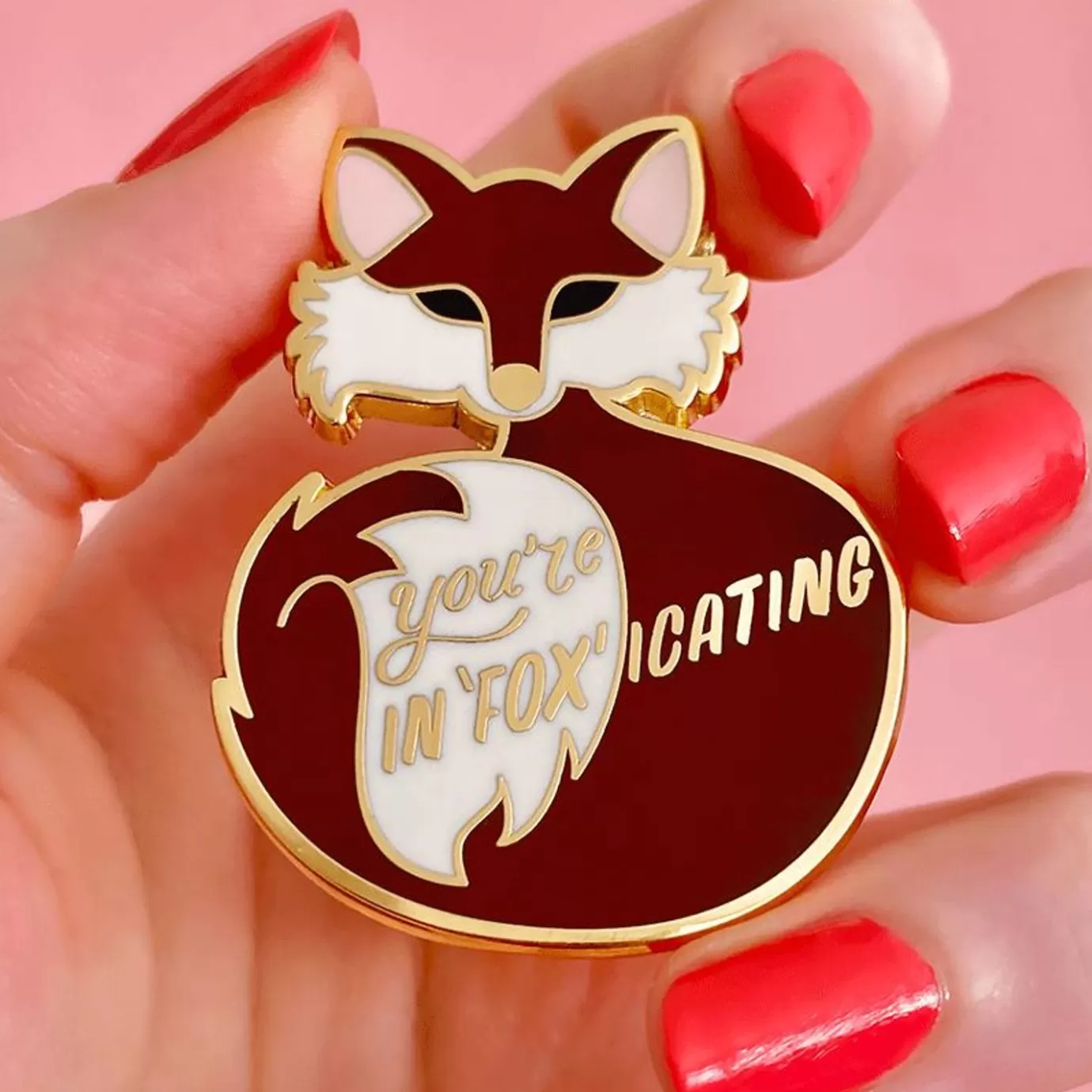 Erstwilder You'Re In"Fox"Icating Enamel Pin* Enamel Pins