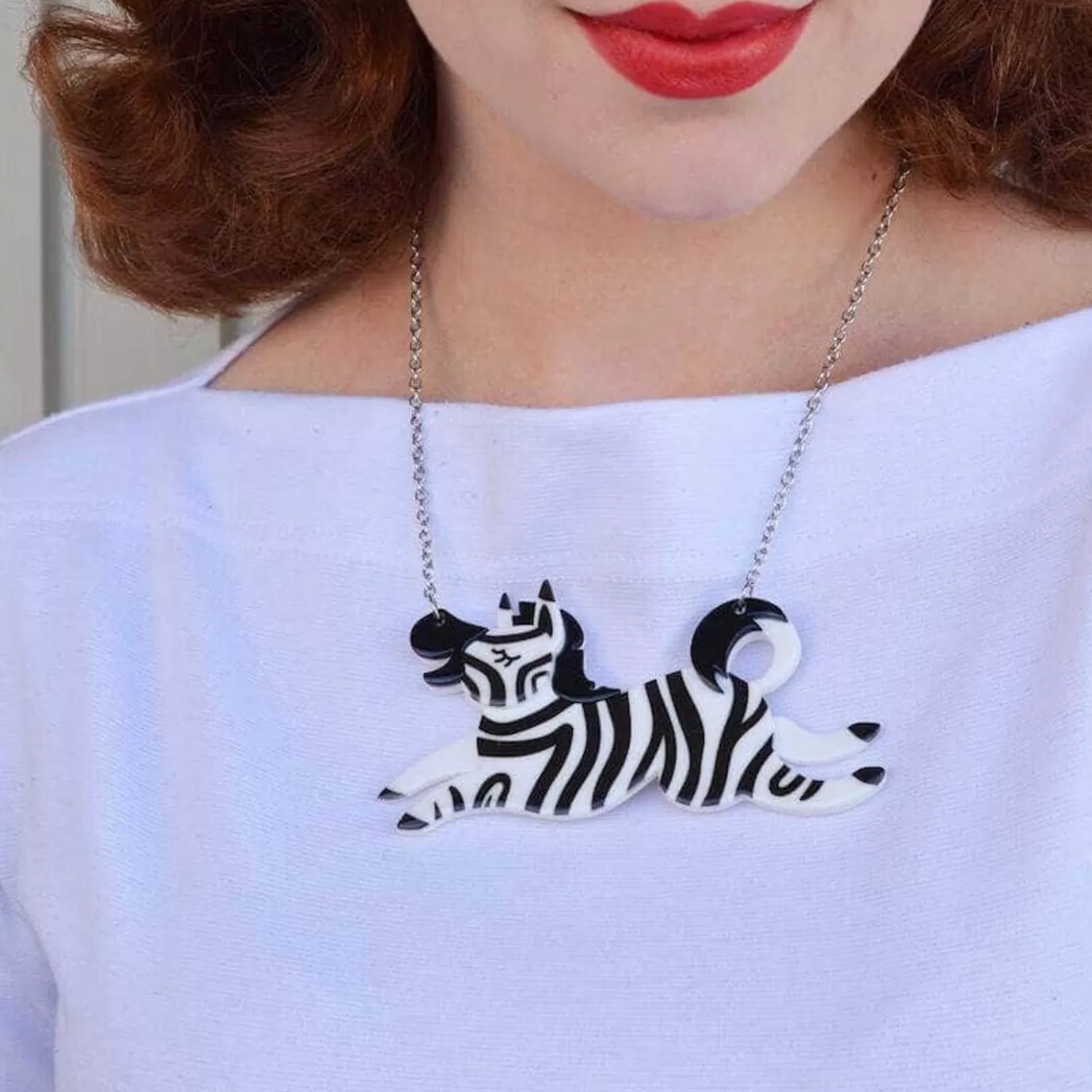 Erstwilder Zebra Crossing Necklace* Necklaces